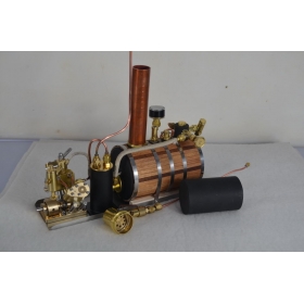 Microcosm Q2 V-twin cylinder steam engine+ Boiler + Tank