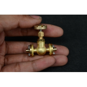 3.5mm pipe 1/4 x 40 inline Globe Valve Flange type for live stea