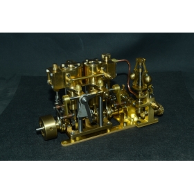 New Two-cylinder steam with Flyball Governor and pump M29D